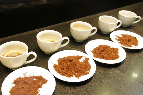 thực hành xay và chiết xuất cà phê