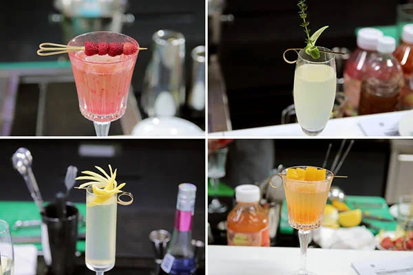 Thành phẩm các món cocktail học viên pha chế