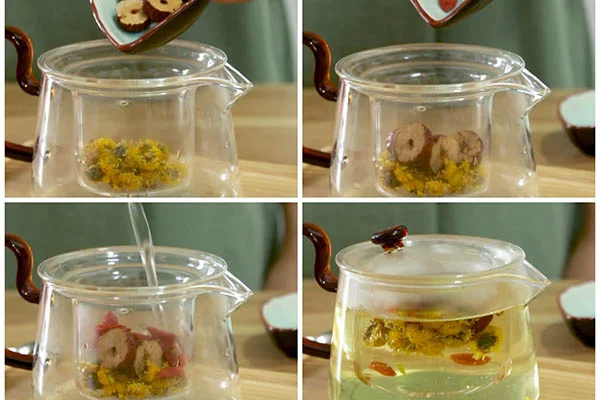 Rửa trà bằng nước nóng