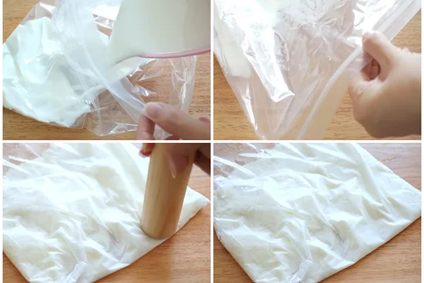 đập nhuyễn để sữa không bị tan chảy