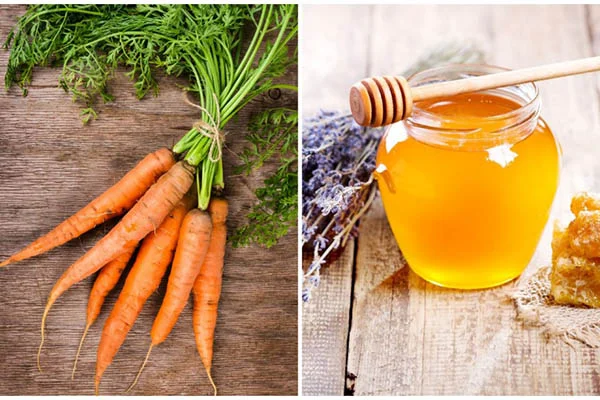 Kết hợp mật ong với cà rốt