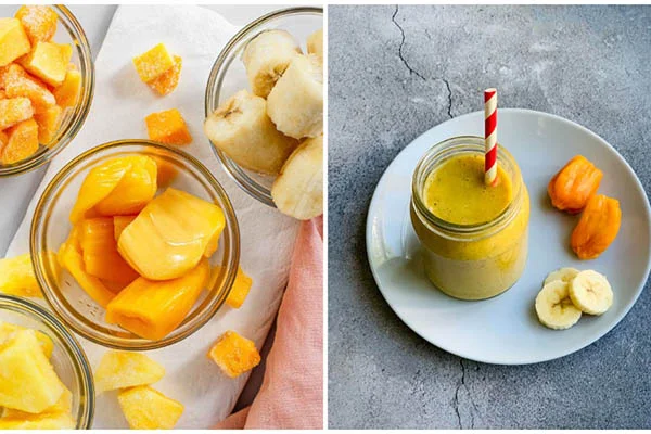 Sinh tố mít chuối hòa quyện