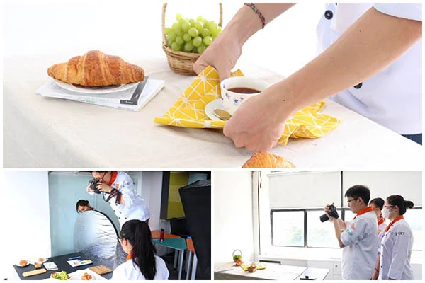 thực hành setup khung hình cho buổi tiệc trà chiều kiểu âu