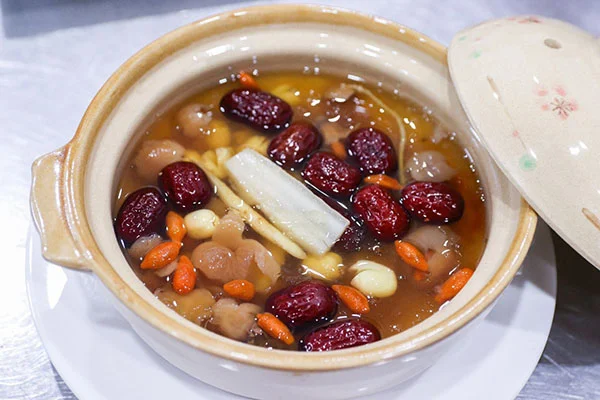 Chè vẫn giữ được mùi sâm thơm nhẹ