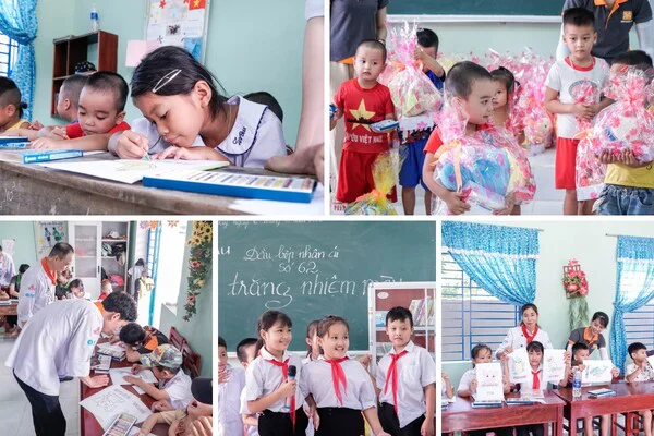 các em thiếu nhi thôn đầu gò vui chơi