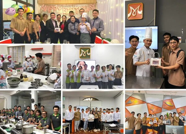 tặng quà cho giảng viên tại các chi nhánh hnaau