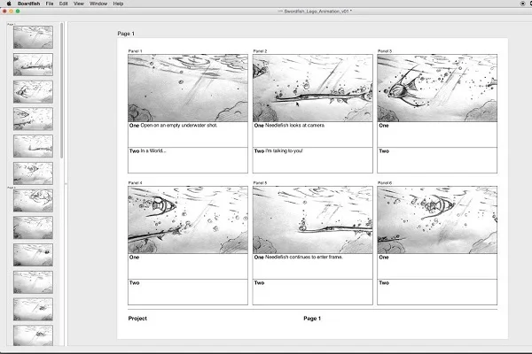vẽ story board bằng boardfish