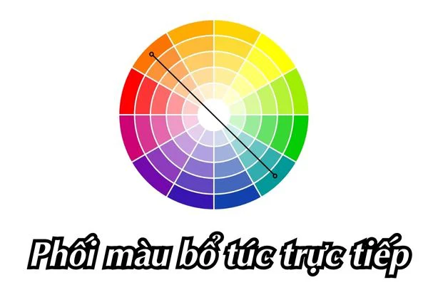 nguyên tắc phối màu bổ túc trực tiếp