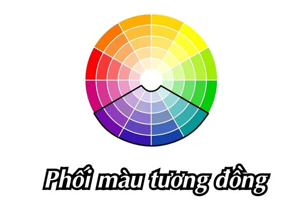 nguyên tắc phối màu tương đồng