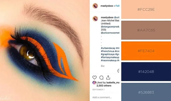 quy tắc complementary trong trang điểm