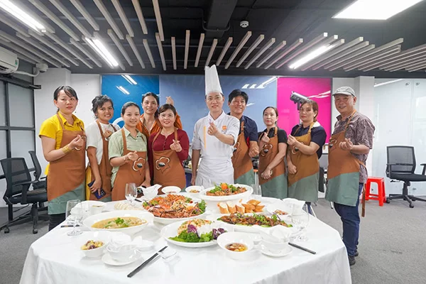 lớp học nấu món đãi tiệc