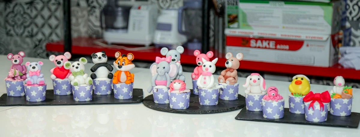 thành phẩm cupcake đáng yêu