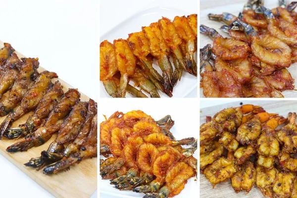 tôm sấy dẻo ngũ vị