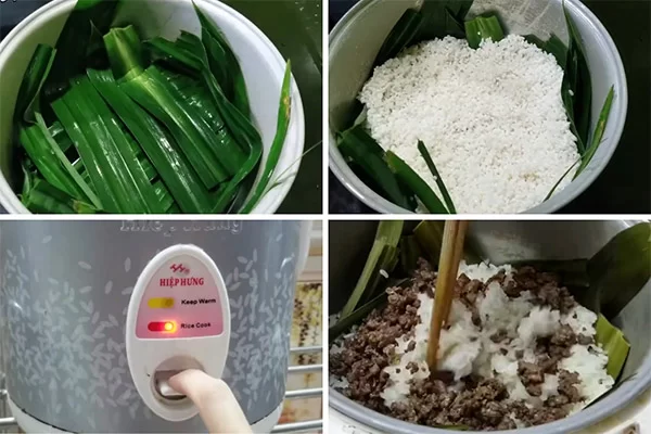 Trứng non chần, ướp và xào chín