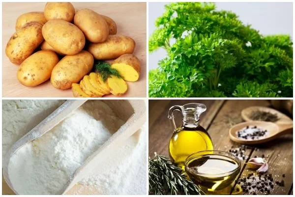 nguyên liệu làm bánh khoai tây