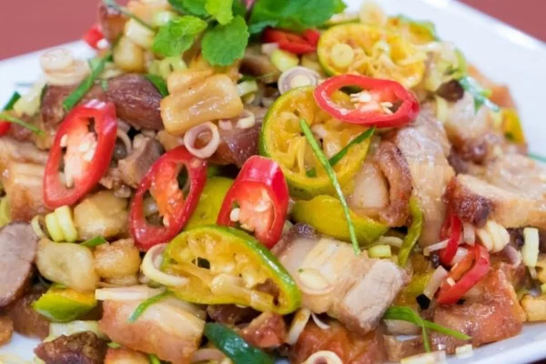 Ba rọi lắc sả tắc đậm đà