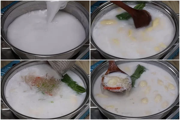 cách nấu chè chuối bột báng