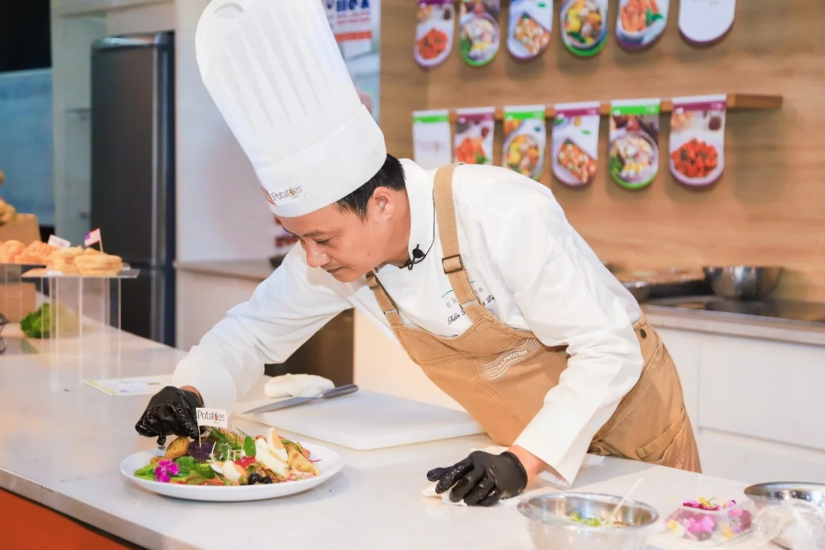 chef trần linh trổ tài