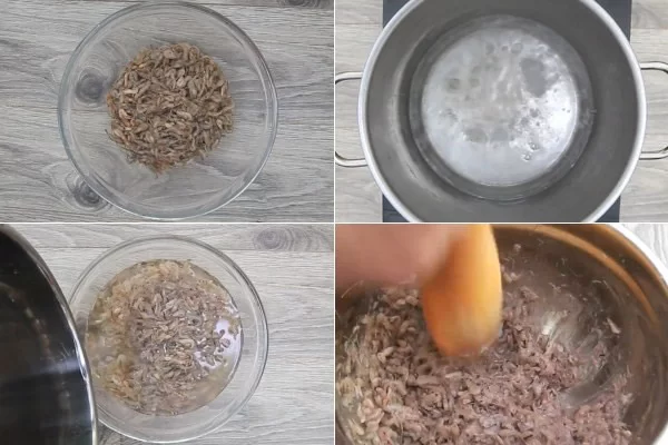 Giã tép cho thật nhuyễn