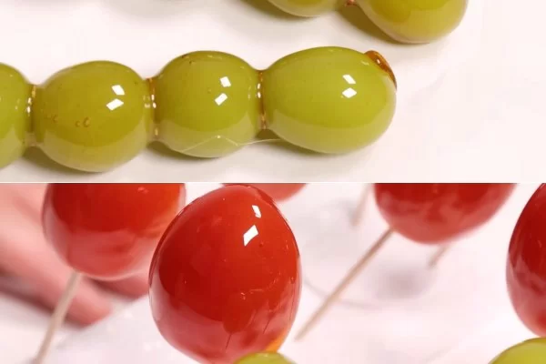 Kẹo hồ lô có lớp đường trong suốt