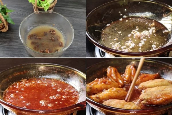 Làm nước sốt me chua ngọt