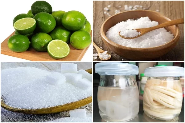 nguyên liệu làm chanh muối