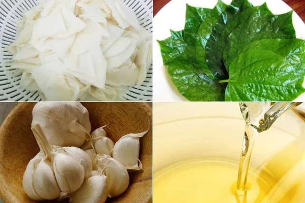 Nguyên liệu làm măng xào