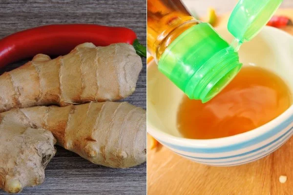 Nguyên liệu làm nước mắm gừng chấm ốc