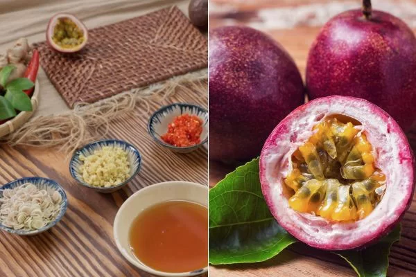 Nguyên liệu cần có để pha nước mắm chanh dây