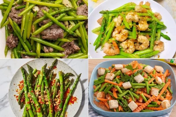 Những món ngon dễ chế biến từ măng tây