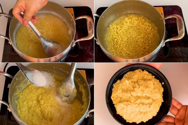 Sên đậu xanh để ăn cùng với xôi