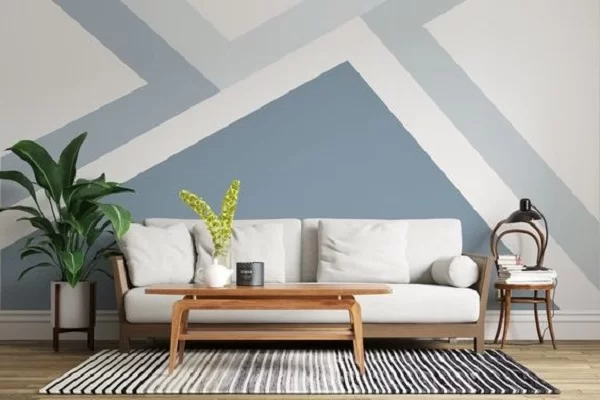 sơn tường trang trí phòng khách