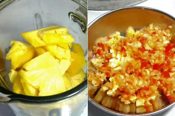 Xay thơm và băm nhỏ tỏi ớt