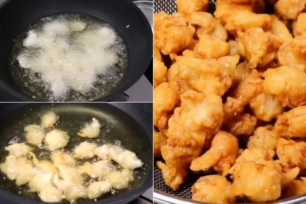 Chiên sụn gà giòn thơm