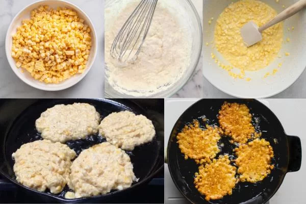 làm bánh ngô chiên đơn giản