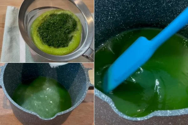 Làm nước cốt lá dứa