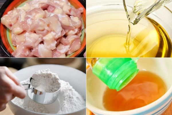 Nguyên liệu làm sụn gà chiên nước mắm