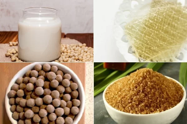 Nguyên liệu làm tàu hũ Singapore