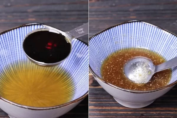 Pha nước sốt mắm chiên sụn gà