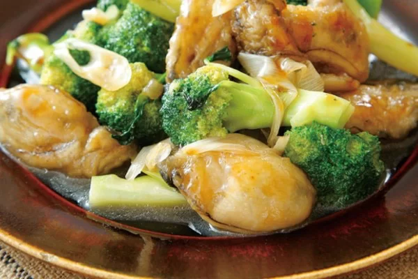 Ruột hàu xào với gì ngon