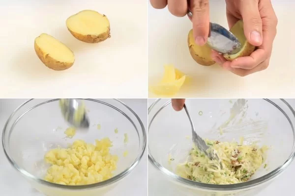 Trộn khoai tây nghiền