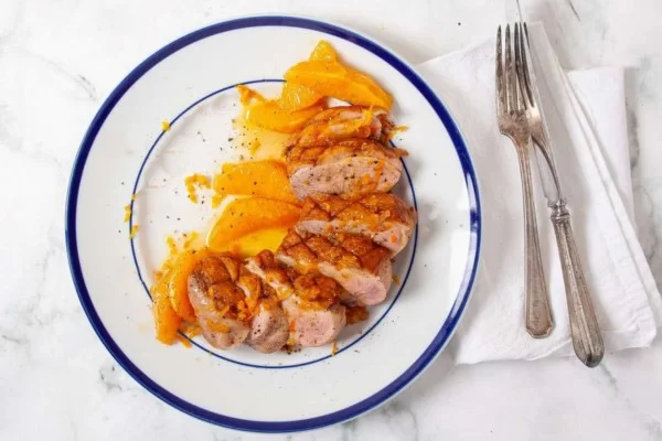 Ức vịt sốt cam