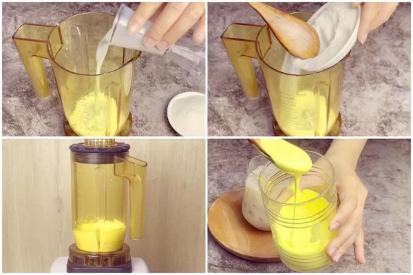 cách làm kem trứng trong trà sữa