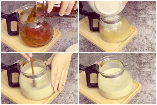nấu trà sữa