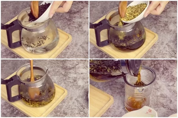 pha trà làm trà sữa