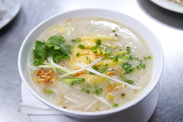 dạy nấu cháo gà