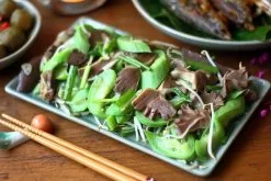 học làm lòng gà xào mướp