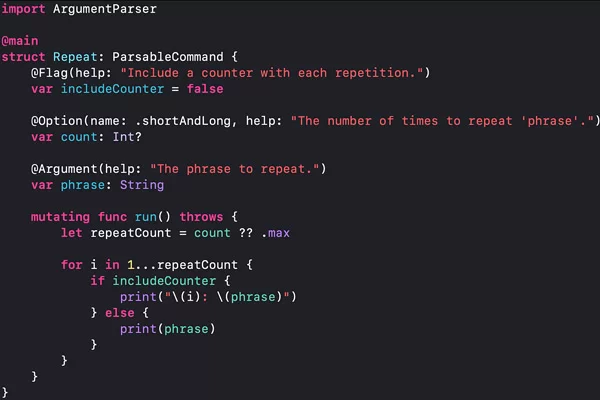 Hệ thống câu lệnh của Swift