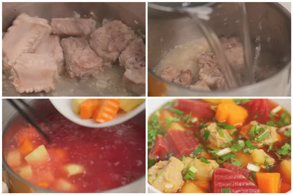 Cu den nau canh xuong hap dan dep mat