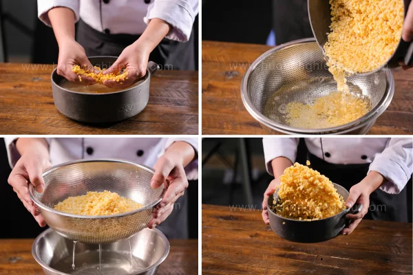 Cách xào nhân ngọt bánh tét